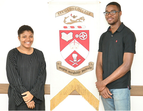 BC Students Bathsheba Jones and Khaleel Daley