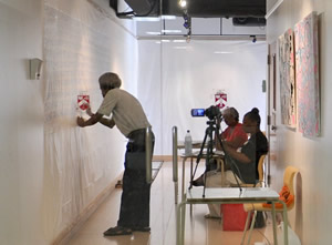 Troy Ashby writing Pi Gallery View