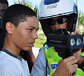 BC student shown laser radar by Bermuda police officer
