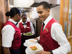 Bermuda College Culinary Arts Students Serve Soup and Salad