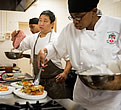 Chef Denai supervises Bemruda College Culinary Students thumb