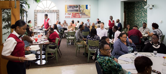 Chef Denai visits the Prospect Room at Bermuda College