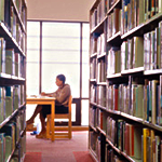 studying in the stacks
